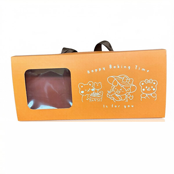 Orange Cartoon Window Gift Handle Box