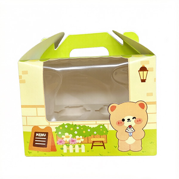 Bear Garden Window Cake Handle Box